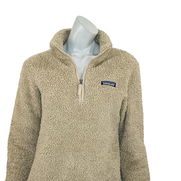 Patagonia Women's Los Gatos Fleece 1/4 Zip Sweater jacket in ELKH size Medium - Picture 7 of 10